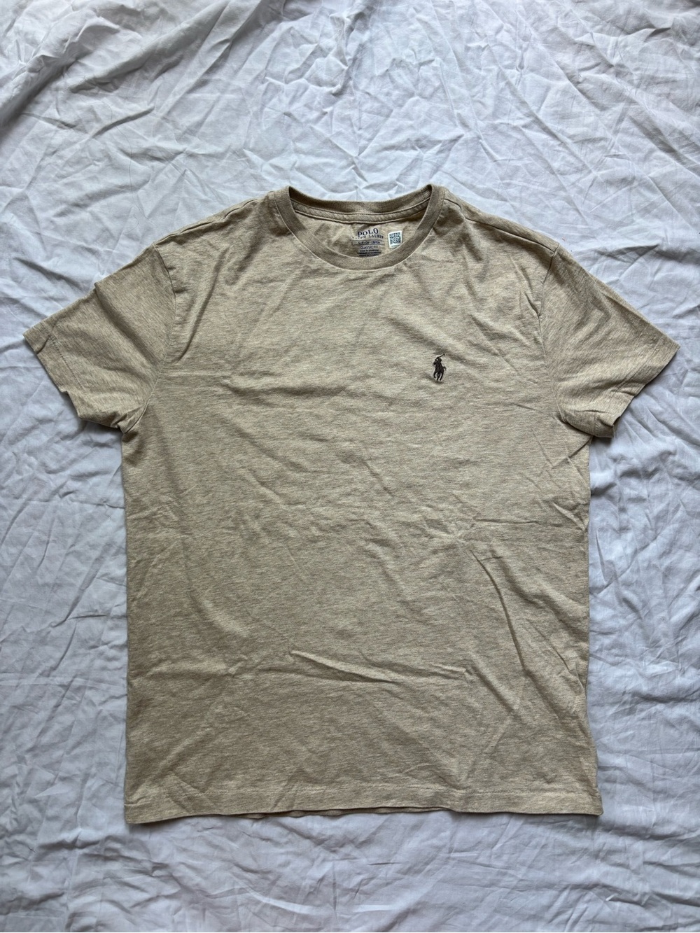 Polo by Ralph Lauren Beige Crewneck Logo T-Shirt